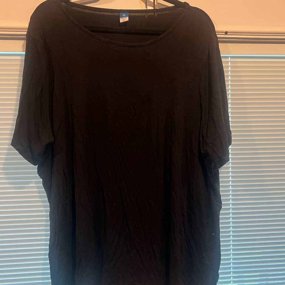 Old Navy Black Short Sleeve Tee Relaxed Fit